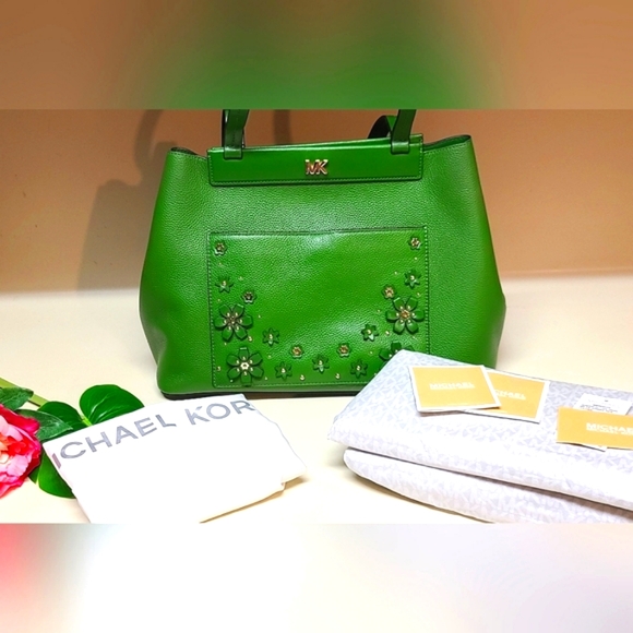 KORS Michael Kors Meredith Floral | True Green | Lg. Tote | Shoulder bag - Picture 2 of 12
